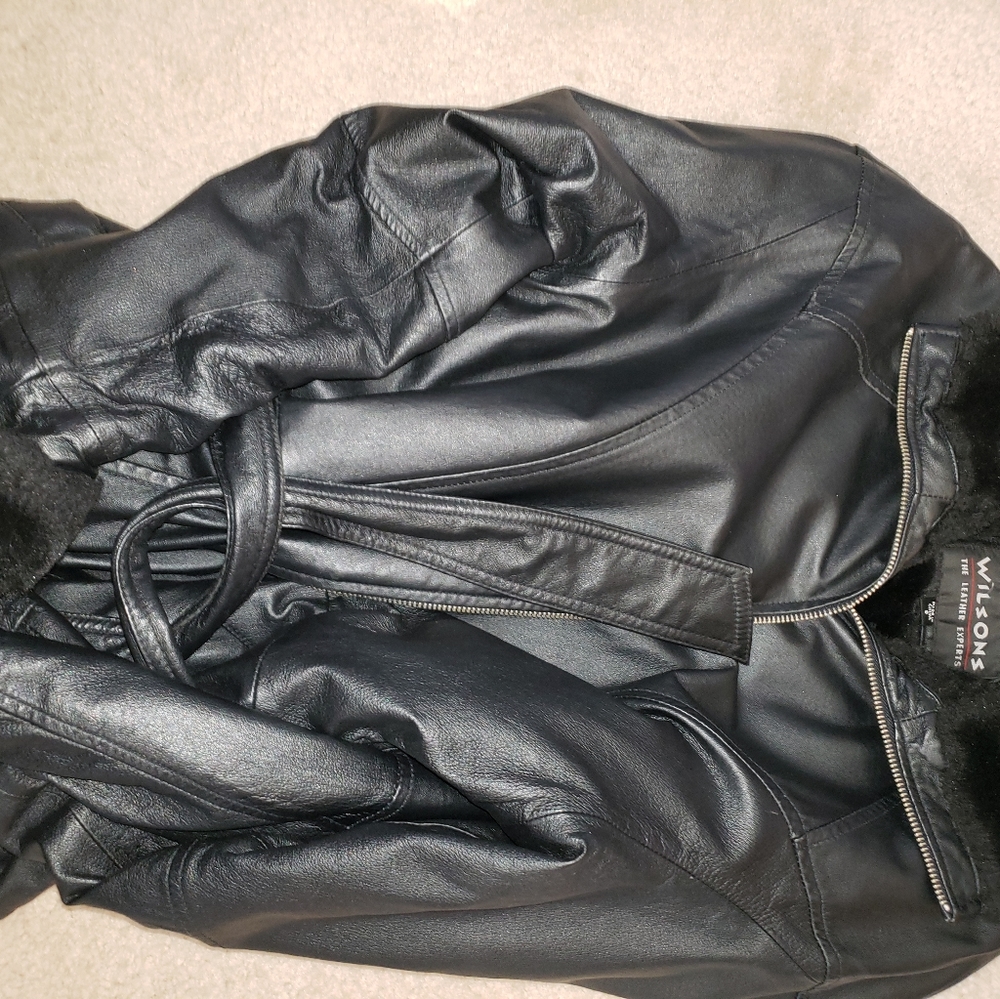 Wilson women's leather coat